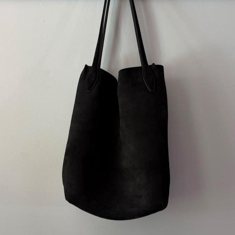 Madewell juniper berry suede shopper tote
